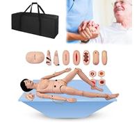 LYDBMYT Nursing Skills Training Manikin,Life Size 67in Multi-Functional Patient Care Simulator with Interchangeable Genitals and Bedsore Modules, Human Combination Simulator,Female