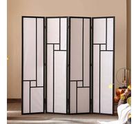 LYDBMYT Room Divider Screen, Folding Privacy Screen Panels, Partition Dividers for Room Separation, Portable Freestanding Privacy Partition Screens, Wall Divider Wood,Black