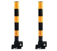 LYDBMYT Traffic Bollard, Bollard Post In Ground, Safety Bollard Post, Parking Bollard for Warehouse, Perfect for Traffic Control, Easy to Install, Driveway Barriers, Parking Poles(Yellow,2Pcs)