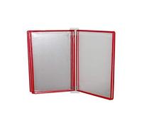 LYDBMYT Wall Document Organiser,Wall Mounted Document Holder,Document Display Holders a4 with 5 Panels and 10 Pockets for Display 35 * 24 * 4.5CM,K