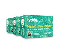 Lydea Organic Herbal Tea, Lemon Verbena with Lemon, Ginger, & Herbs, 60 Pyramids, 3 Pack [3 x 20 Pyramids]