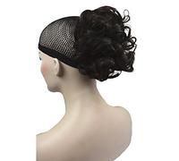 Lydell 6" Short Ponytail Hair Piece Wavy Claw Clip In/on Hairpiece Hair Extension Dark Brown