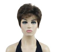 Lydell 6" Women's Short Wigs Soft Wavy Natural Synthetic Wig Layered Movement Classic Styled (Light Chestnut Brown)