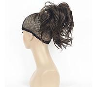 Lydell Adjustable Messy Style Ponytail Hair Extension Synthetic Hair-Piece with Jaw Claw Amzing Shape For Women (Chestnut Brown)