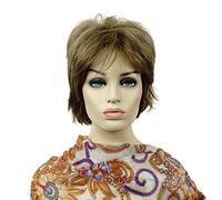 Lydell Short Layered Shaggy Full Synthetic Wigs (Light Golden Brown)