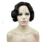Lydell Vintage Cosplay Party Wig Short Finger Wavy Flapper Hairpiece Women Wig