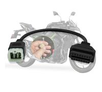lydesor OBD Adapter Fit for Kawasaki Motorcycle 6pin to 16pin Obdii Diagnostic Tool Cable Connector,Fit for Z900RS/Z800/Z900/Z1000/ZX10R/ZX14R/H2 Motorbike,Work with ELM327 OBD2 Scanner Code Reader