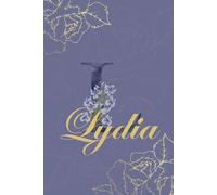 Lydia Journal: Monogram L Personalized Floral Notebook for Women Decorative Purple and Gold Monogram Journal, Cute Aesthetic Notebook, Personalized Diary and Birthday Gift for Women Named Lydia