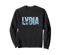 Lydia Sea Waves - Personalized Name Ocean Beach Art Sweatshirt