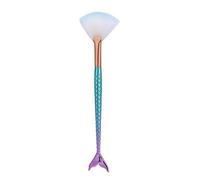 LyDia® Small Mermaid Fishtail Fan - Green Cheek Blusher/Blending/Face n Body Contour/Highlighter/Bronzer/Dust Makeup Brush