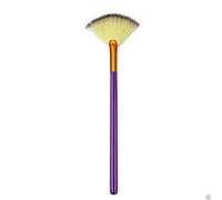 LyDia® Small Purple-Gold Fan Cheek Blusher/Blending/Face n Body Contour/Highlighter/Bronzer/Dust Makeup Brush