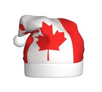 LYDIFSSRL Canadian flag Print Men Women Christmas Hat Festive Santa Hats for Accessory Xmas Party Seasonal Decor