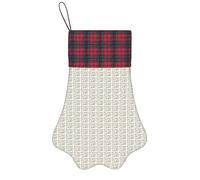 LYDIFSSRL Cute Cartoon Robots Print Charming Dog Cat Paw Christmas Stocking Pets Accessory For Xmas Sock Decor Gifts