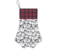 LYDIFSSRL Cute Penguins Sketch Print Charming Dog Cat Paw Christmas Stocking Pets Accessory For Xmas Sock Decor Gifts