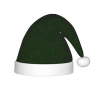 LYDIFSSRL Hunter Green Floral Petals Pattern Print Christmas Hat for Children Xmas Holiday Santa Hats Festive Party for Accessories