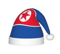 LYDIFSSRL Korean flag Print Christmas Hat for Children Xmas Holiday Santa Hats Festive Party for Accessories