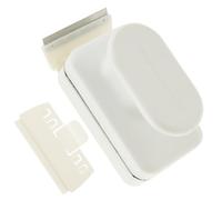 LYDODOKA Aquarium Magnet Glass Cleaner, Self Floating Fish Tank Cleaner Brush, Self Floating Fish Tank Cleaning Board Tools with 2 Detachable Scraper, Aquarium Accessories for 0.2-0.4" Thick Glass