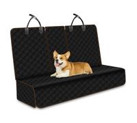 Lydonberg Dog Car Back Seat Cover, Waterproof Non-Slip Pet Rear Car Seat Protector with Armrest Opening, Isofix-Compatible, Scratch Proof, Universal for Car, Trucks, SUV