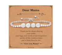 Lydow Mom/Mama/Nana Bracelet - Mom & Nana Gifts from Daughter/Son & Grandkids - Birthdays, Mothers Day, Valentines Day, Christmas Gifts for Her, 5.5-9.5IN, Nickel, no gemstone