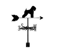 LYDSB Weather Vane for Garden Weathervanes Metal Terrier Dog Silhouette Orientation Indicator Garden Patio Yard Decoration Measuring Tool Weathercock with Anti-Rust,Wheaten Terrier Dog