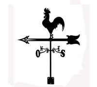LYDSB Weathervane Stainless Steel Cock Handmade Design Weather Vane Weathercock Direction Indicator Garden Stake Art Decor for Patio Yard Ornament Decoration