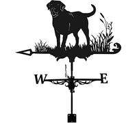 LYDSB Weathervane,Weather Vane Stainless Steel Weathervane for Garden Creative Weathervane Garden Stake Weather Vane Wind Measuring Tools for Yard Cupolas Farm Sheds (Color : Labrador)