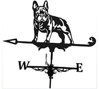 LYDSB Weathervane,Weathervane with Animal Ornament, Animals Dog Weather Vane Farm Retro Weather Vane Wind Direction Indicator Wind Direction Indictor Gifts - Bull Dog