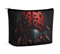 LYDSKGEQ Cartoon Ladybug Makeup Bag Wide-Open Travel Bag Organizer for Toiletry Make Up Cosmetic Waterproof Portable Zipper Pouch Purse Lightweight Small Makeupbag Gift for Women Girl