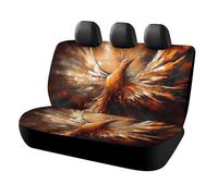 LYDSKGEQ Dog Abstract Phoenix Car Seat Cover Scratchproof Rear Seat Protector Waterproof & Easy Install Universal Fit Back Seat Covers for Suvs Trucks Sedans Vans Automotive Interior Accessories