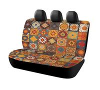 LYDSKGEQ Dog Moroccan Geometric Car Seat Cover Scratchproof Rear Seat Protector Waterproof & Easy Install Universal Fit Back Seat Covers for Suvs Trucks Sedans Vans Automotive Interior Accessories