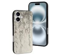 LYDSKGEQ for iPhone 16/Pro Case Soft TPU Shockproof Willow Branch Drawing Protective Phone Cover Cute Cell Phone Case Slim Fit Phonecase for Women Men (Black)