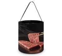 LYDSKGEQ Gift Bags,Halloween Tote Candy Bags Reusable Halloween Trick Or Treat Tote Bags Snack Grocery Bags with Handles A Quality Piece of Meat Print Candy Bag, A Quality Piece of Meat, One Size