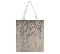 LYDSKGEQ Willow Branch Drawing Tote Bags Heavy Duty Cotton Canvas Shopping Bags with Handles 16x15 Reusable Grocery Bag for Women Men Travel Beach Picnic Office Market Beach Carry-All
