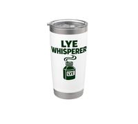 Lye Whisperer Funny Soap Making Cold Process Shirt Stainless Steel Insulated Tumbler