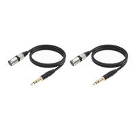 LYEAA 1/2/3/5/10M XLR Male Balanced Interconnect Cord - Male to Male 6.35mm Plug to 3 Pin XLR Cable for Microphone Mixer
