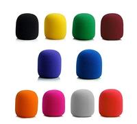 LYEAA 10 pk Handheld Sta croph ndsn, Spon c Cover, Foam Cover ndsn Protective Shield for KTV DJ Sta croph
