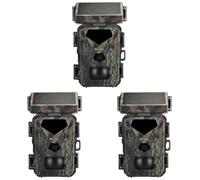 LYEAA 20MP Solar Trail Camera Waterproof 1080P Wildlife Monitoring Video Photo Camera Recording Cam