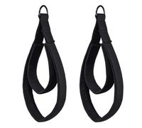 LYEAA 2Pcs Pilates Reformer Straps Elastic Double Ring Pilates Double Loop Straps with Adjustable Buckle Fitness Straps Multi-Purpose for Yoga/Pilates/Ballet Dance