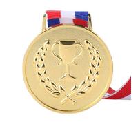 LYEAA 4.9cm Gold Medal Award Medals with Neck Ribbon Sports Rewards Students Rewards Competition Medals for Marathon Ball Games (Gold)