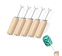 LYEAA 5Pcs Cat Eye Nail Magnets with Y Shaped Iron Wire for Heart Cat Eye Effect (A)
