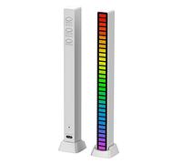 LYEAA 5V USB RGB tivated Music Rhythm Lamp Bar, Sound Control LED Aient USB Lits thout Memory Function, Car Lit Strip Piup sktop Party coration Prop