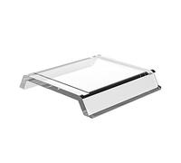 LYEAA Acrylic Speaker Storage Rack Desktop Non-slip Speaker Stands Base 45 Degree Angle Space Saving for Sonos Era 300 (Ivory)