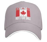 LYEAA Canada is Not for Sale Hat Adjustable Vintage Baseball Breathable Summer Casual Hat for Hiking Fishing (Graphite Grey)