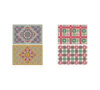 LYEAA Crafty Diamond painting Dot Placemat Kit, 2Pcs - Mandala Design Place mat, Enhance Your Dining Experience paint