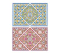 LYEAA Crafty Diamond painting Dot Placemat Kit, 2Pcs - Mandala Design Place mat, Enhance Your Dining Experience paint