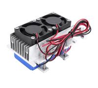 LYEAA DC 12V Air Conditioner Cooling System DIY Kit Semiconductor 144W 15A Peltier Air Conditioning Unit Aluminum Homemade Cooling System