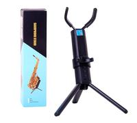 LYEAA Foldable Alto Saxophone Stand with Carrying Bag Portable Alto Sax Stand Adjustable Anti-Slip Base Design Chain Lock Woodwind Protection Accessories