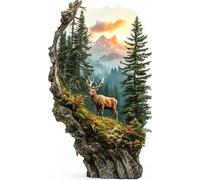 LYEAA Full Square Drill Painting 5D DIY Diamond Painting Animal Kit 45x75cm for Creative Home Art Painting