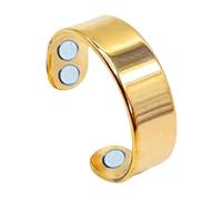 LYEAA Health Ring Adjustable Lymphatic Drainage Ring for Anxiety Relief (Gold) (A)