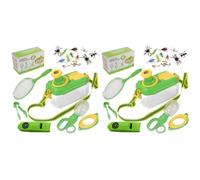 LYEAA Kids Insect Catcher Set with 12 Fake Insect Outdoor Explorer Kit Educational Toys for Children Age 3-12